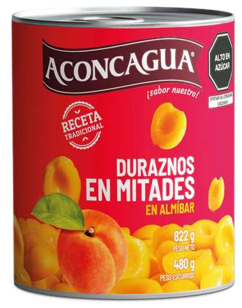 Duraznos en Mitades en Almíbar