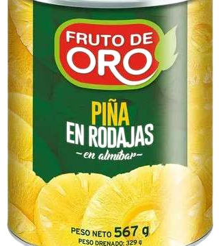 Piña en Rodajas en Almíbar